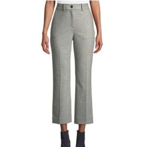 Rag & Bone Grey High Waist Libby pant wide leg crop Wool blend